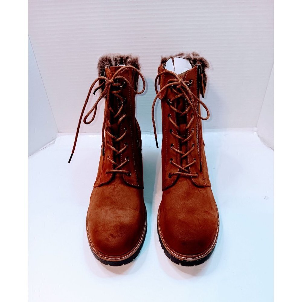Cushionaire Women's Riley Lace Up Boots
